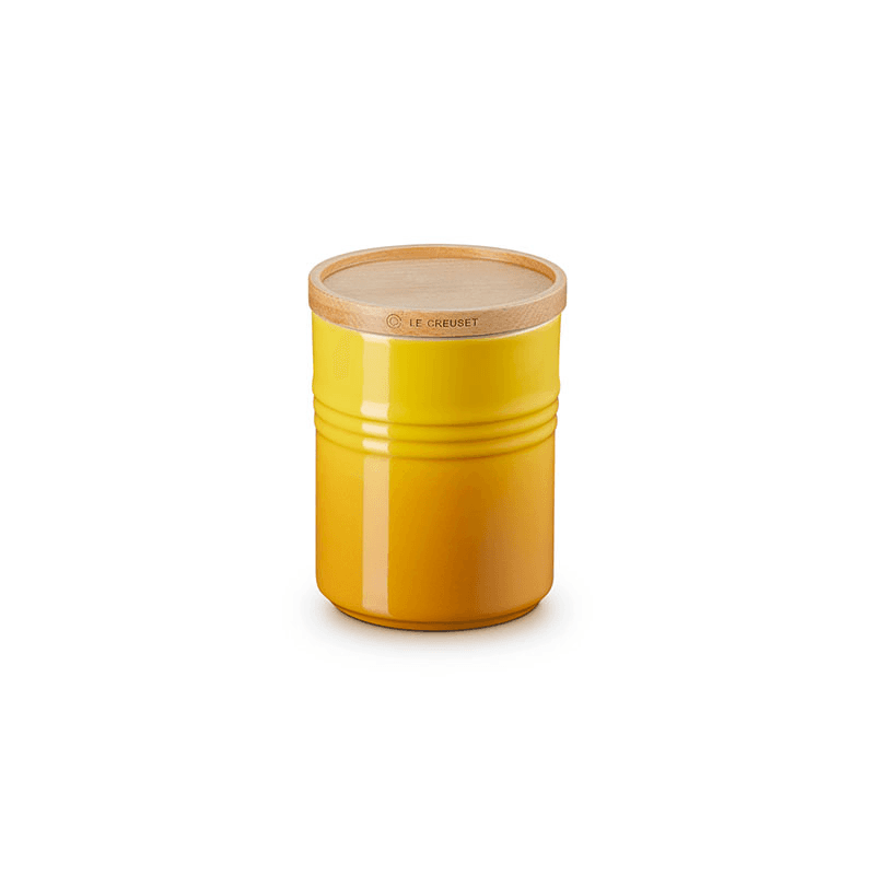 Stoneware Medium Storage Jar with Wooden Lid, Nectar
