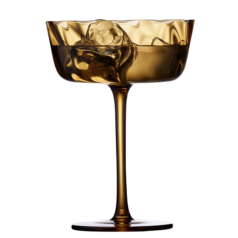 Vienna Set of 4 Champagne Bowls, 300ml, Amber