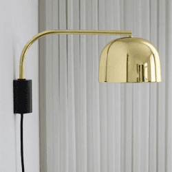 Image showing the Grant Wall light, H22 x L18 x D111cm, Metallic product.