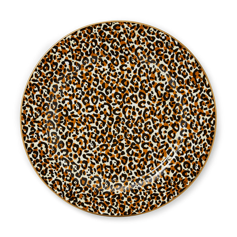 Creatures of Curiosity Set of 4 Plates, D20.5cm, Leopard