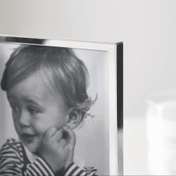 Image showing the Fine Silver Hinged photograph frame, 4 x 6", Silver Plate product.