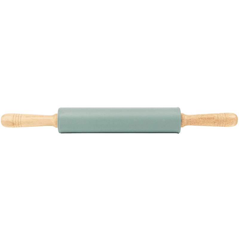 Silicone Rolling Pin With Wooden Handles, Teal