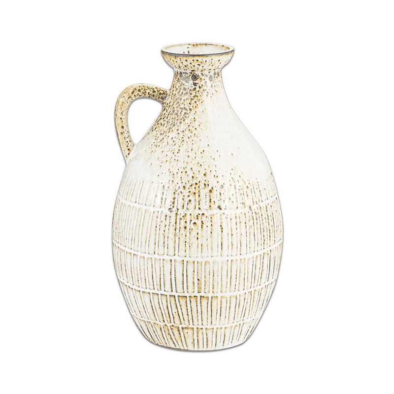 Anjuna Reactive Glaze Decorative Jug, H29cm, White