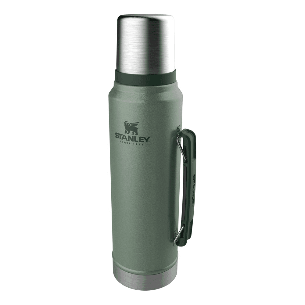 Classic Vacuum bottle, 1 litre, Hammertone Green