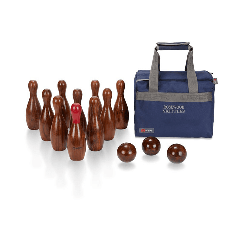 Rosewood Skittle Ball Set