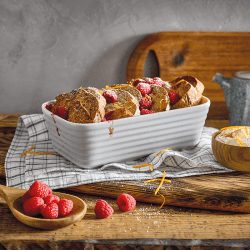 Image showing the James Martin Cook Rectangular Dish Small, Soft Grey product.