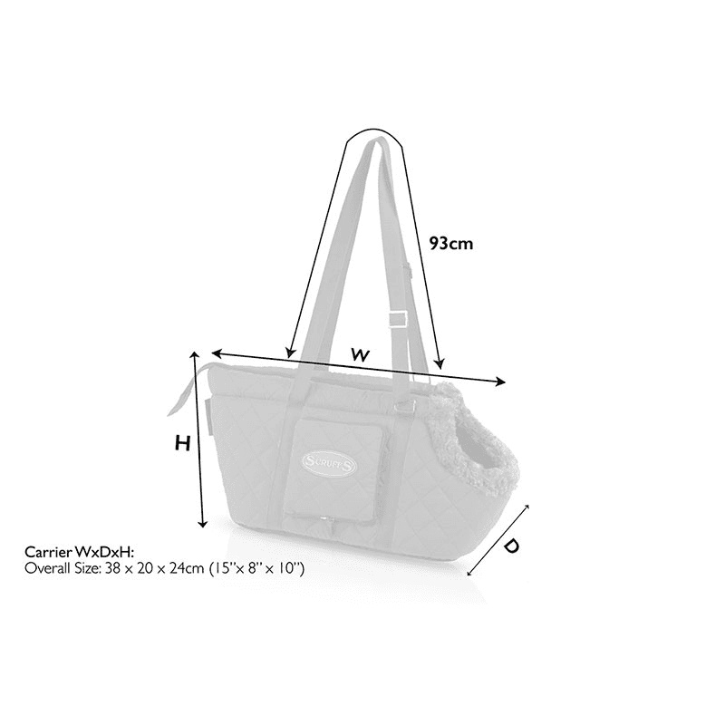 Wilton Pet Carrier, 38 x 20 x 24cm, Grey