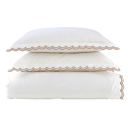 Image showing the Scallop Edge Duvet Set, King, Fire product.