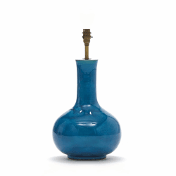 Image showing the Nellie Table lamp - base only, H34 x W22cm, Turquoise Glaze product.