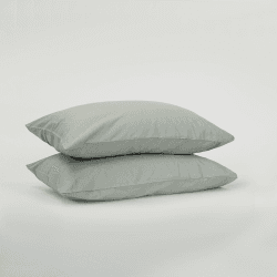 Image showing the The Original 300 Thread Count Sateen Pair of Pillowcases, Standard, Sage Green product.