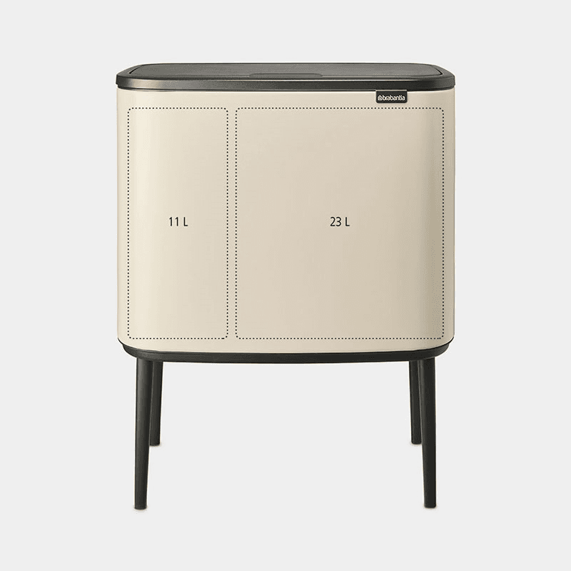 Bo Touch Bin, 11 + 23L, Soft Beige