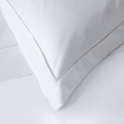 Image showing the Santorini - 200 Thread Count Cotton Super king duvet cover, W260 x L220cm, White product.