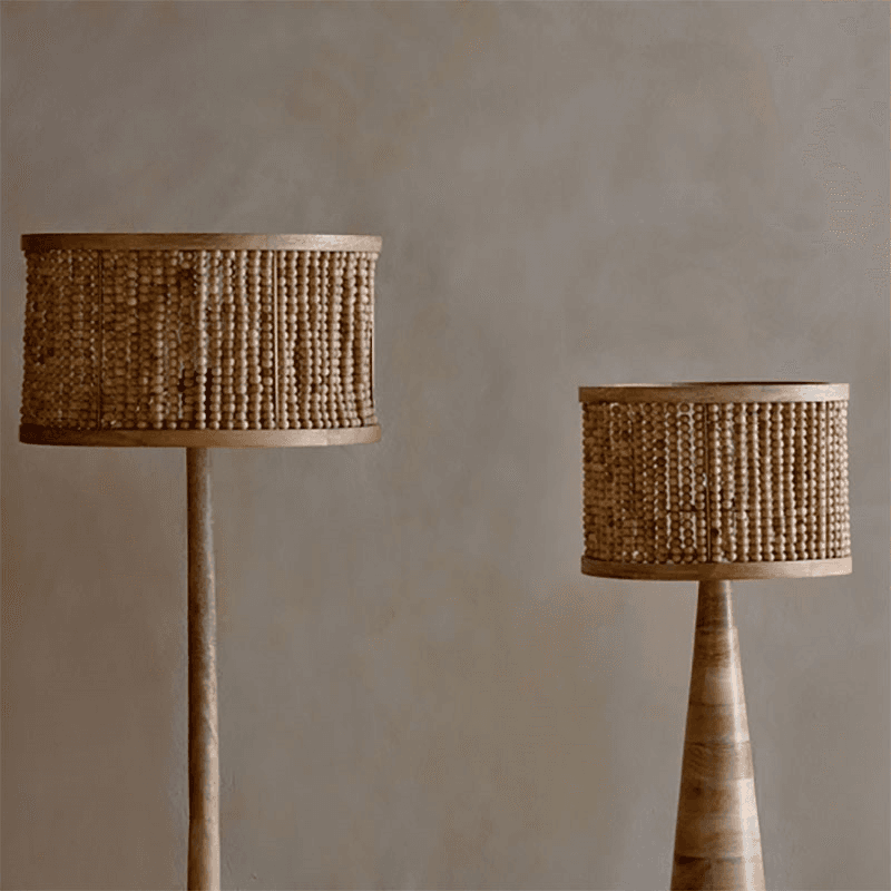 Neela Mango Wood Lampshade, 30cm, Natural