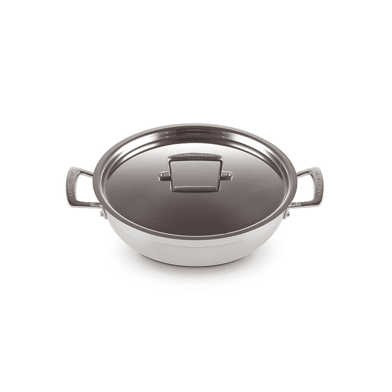 Classic 3-ply Shallow Casserole, 26cm, Stainless Steel