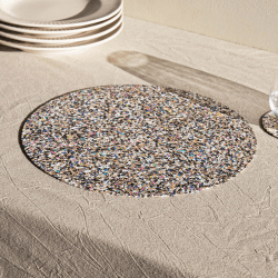 Image showing the Beach Clean Set of 4 Placemats, D30cm, Multi product.