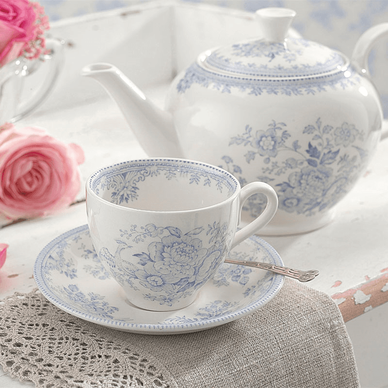 Asiatic Pheasants Tea Saucer, D15cm, Blue