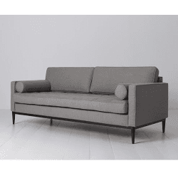 Image showing the Model 02 3 Seater Linen Sofa, Shadow product.