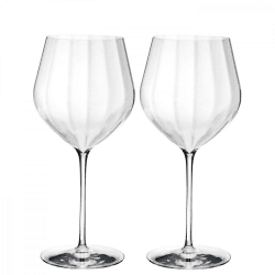 Image showing the Elegance Optic Pair of Cabernet glasses, H25cm product.