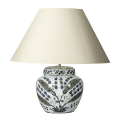 Image showing the Iznik Urn table lamp - base only, H26 x D23cm product.