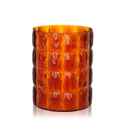 Image showing the Matelasse, Vase, Amber, Yellow product.