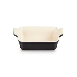 Image showing the Stoneware Rectangular Dish - 19cm; Satin Black product.