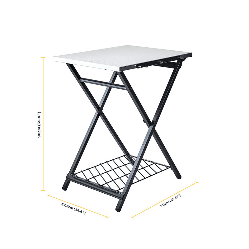 Folding Table, H70cm, Silver