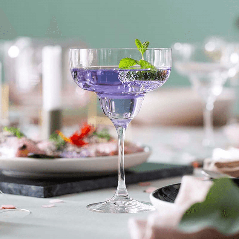 Purismo Set of 2 Martini Glasses, 340ml, Clear