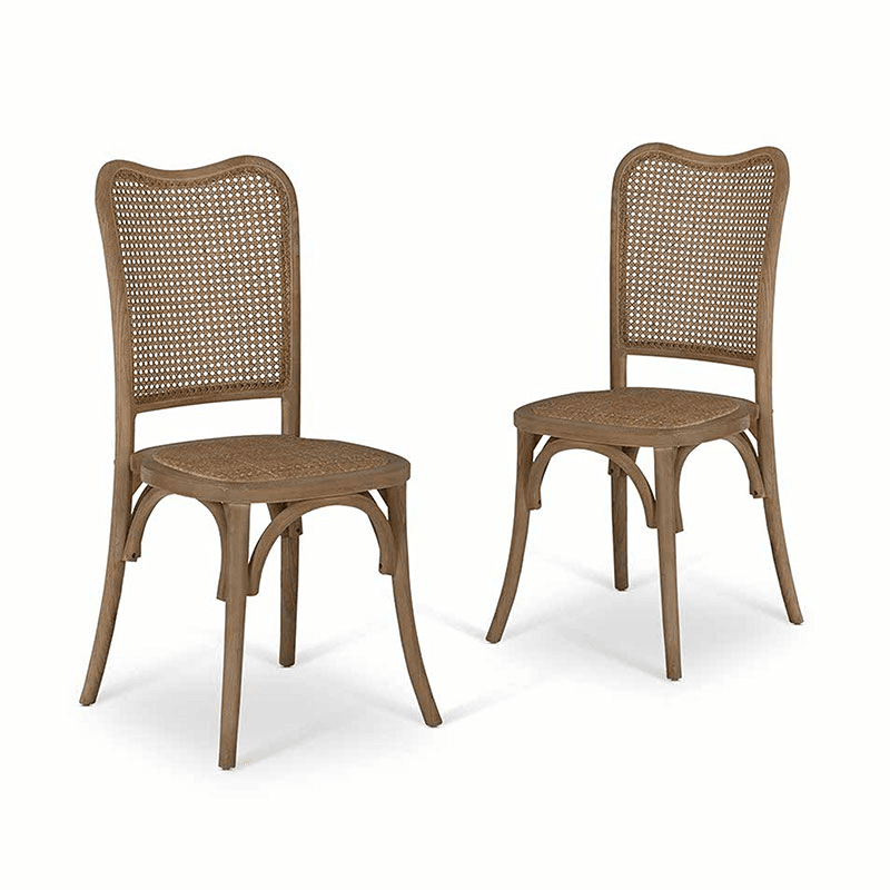 Fairlight Set of 2 Dining Chairs, Rattan