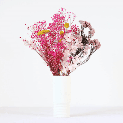 Image showing the Pinks Medium hand-tied bouquet, H36-42cm, Bonbon product.