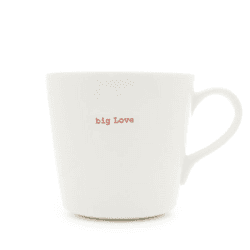 Image showing the Big Love' Large Bucket Mug, 500ml, Red product.