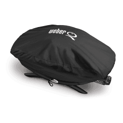 Image showing the Premium barbecue cover - bonnet cover , fits Q200 & 2000 series, H32 x W48.01 x D82.04cm, Black product.