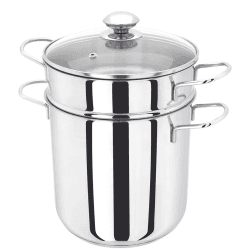 Image showing the Speciality Pasta Pot, 5.2L, Stainless Steel product.