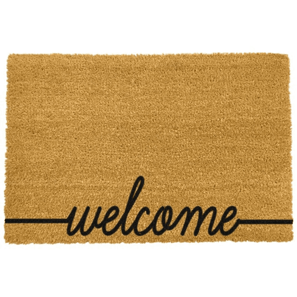 Welcome Scribble Coir Doormat