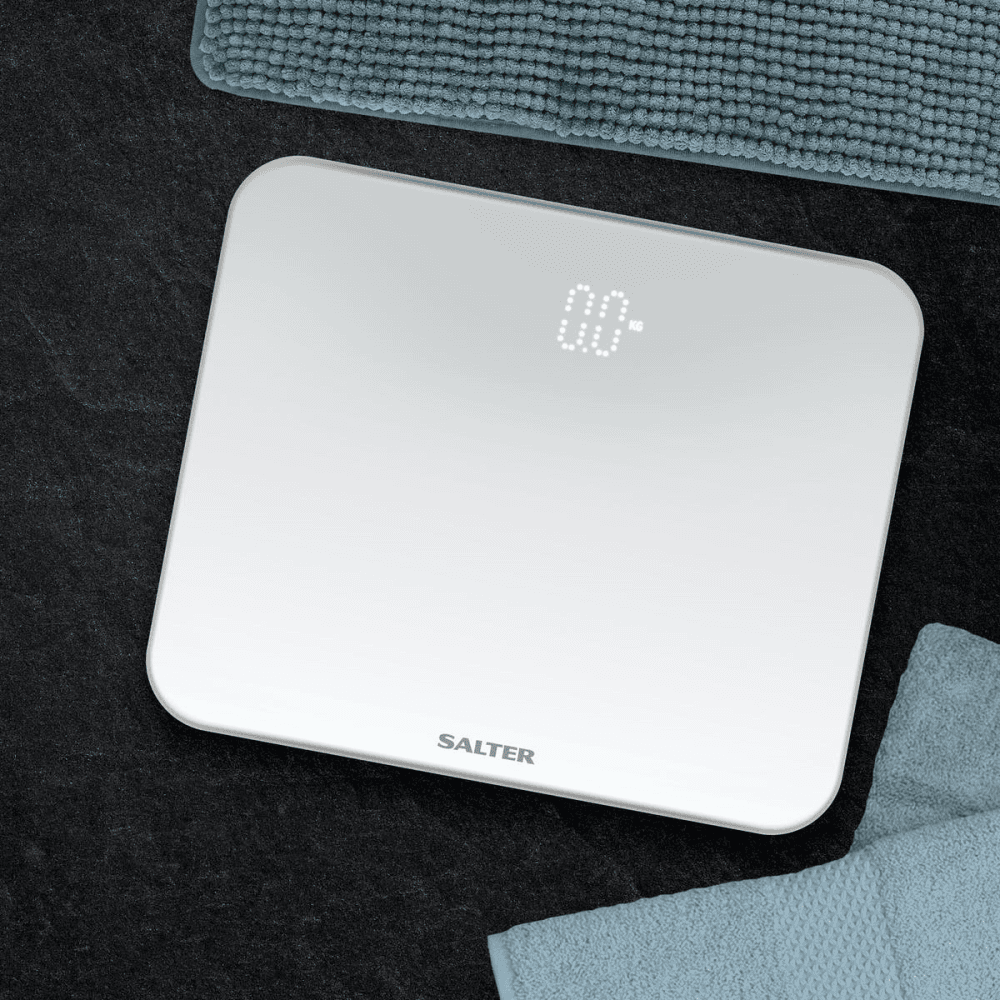 Ghost Bathroom scale, 30 x 24 x 2.5cm, White/Led Display