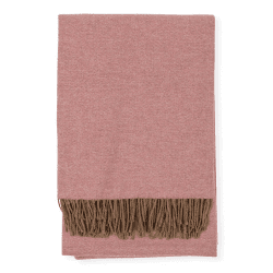 Image showing the Two Tone Tone Merino Throw, 150 x 180cm, Rose product.