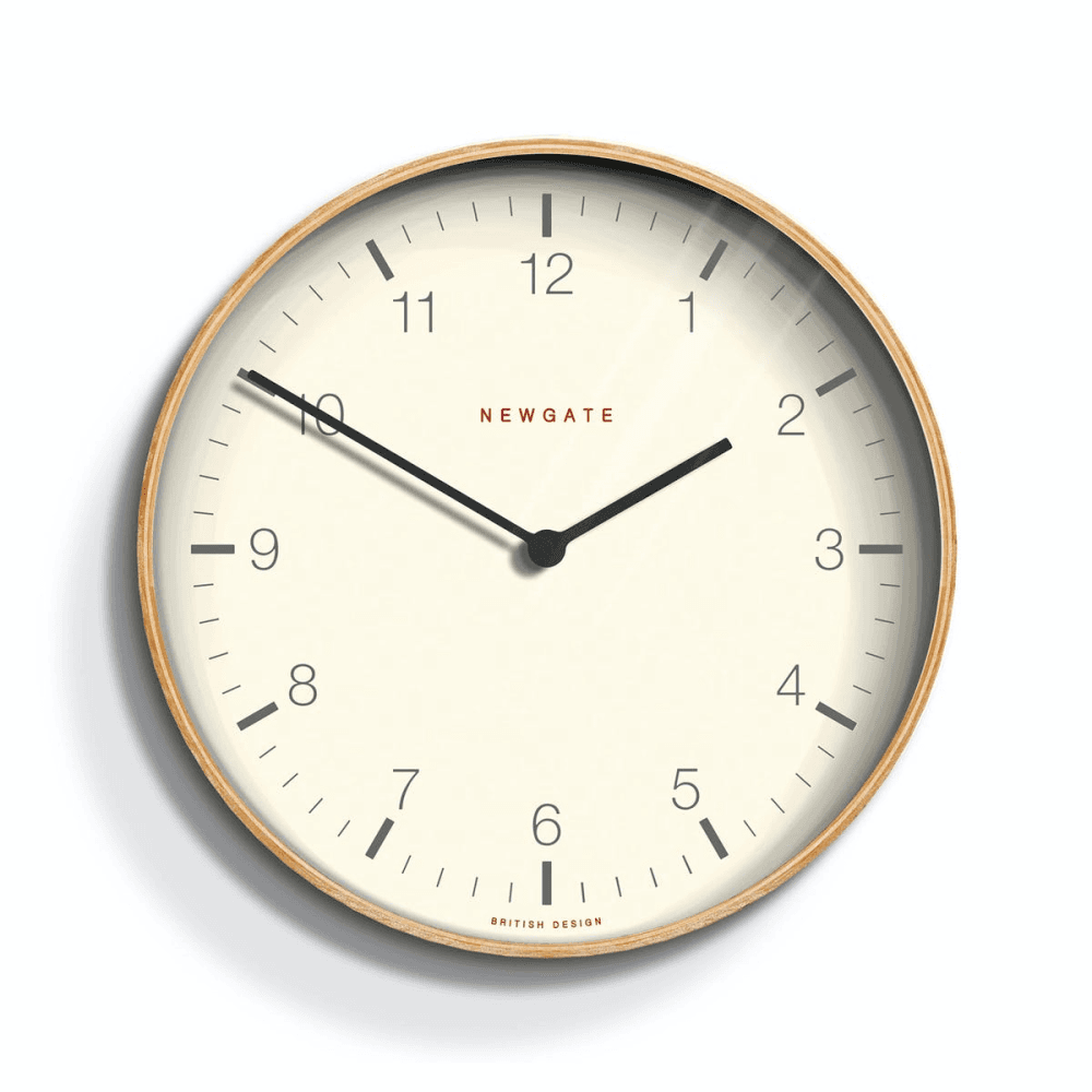 Mr Clarke Wall clock, Dia28cm, Pale Wood Finish
