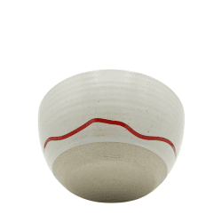 Image showing the Studio Bowl, D14cm, Pebble & Red product.