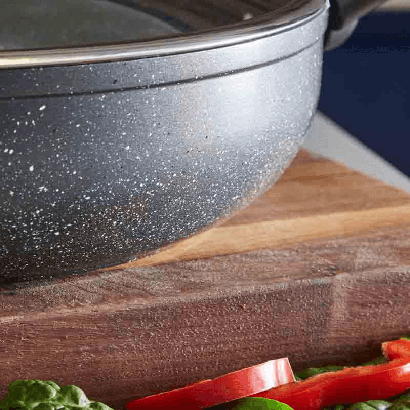 Cerastone Low Casserole Graphite, 30cm, Grey