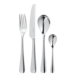 Image showing the Malvern Bright 24 piece cutlery set, Stainless Steel product.