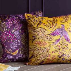 Image showing the Bird of Paradise Cushion, 50 x 50cm, Saffron product.