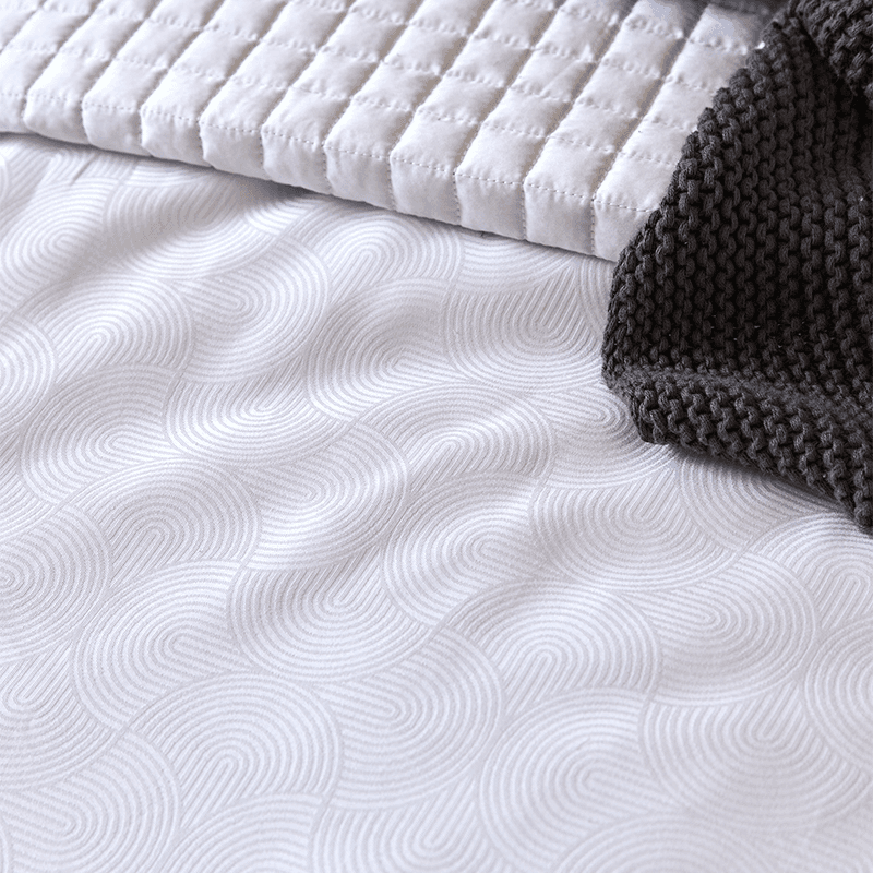 Riley Duvet Set, Super King, White