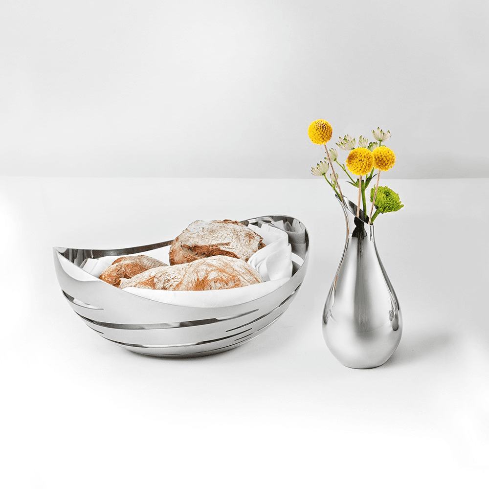 Drift Basket, H9.6 x W22cm, Silver