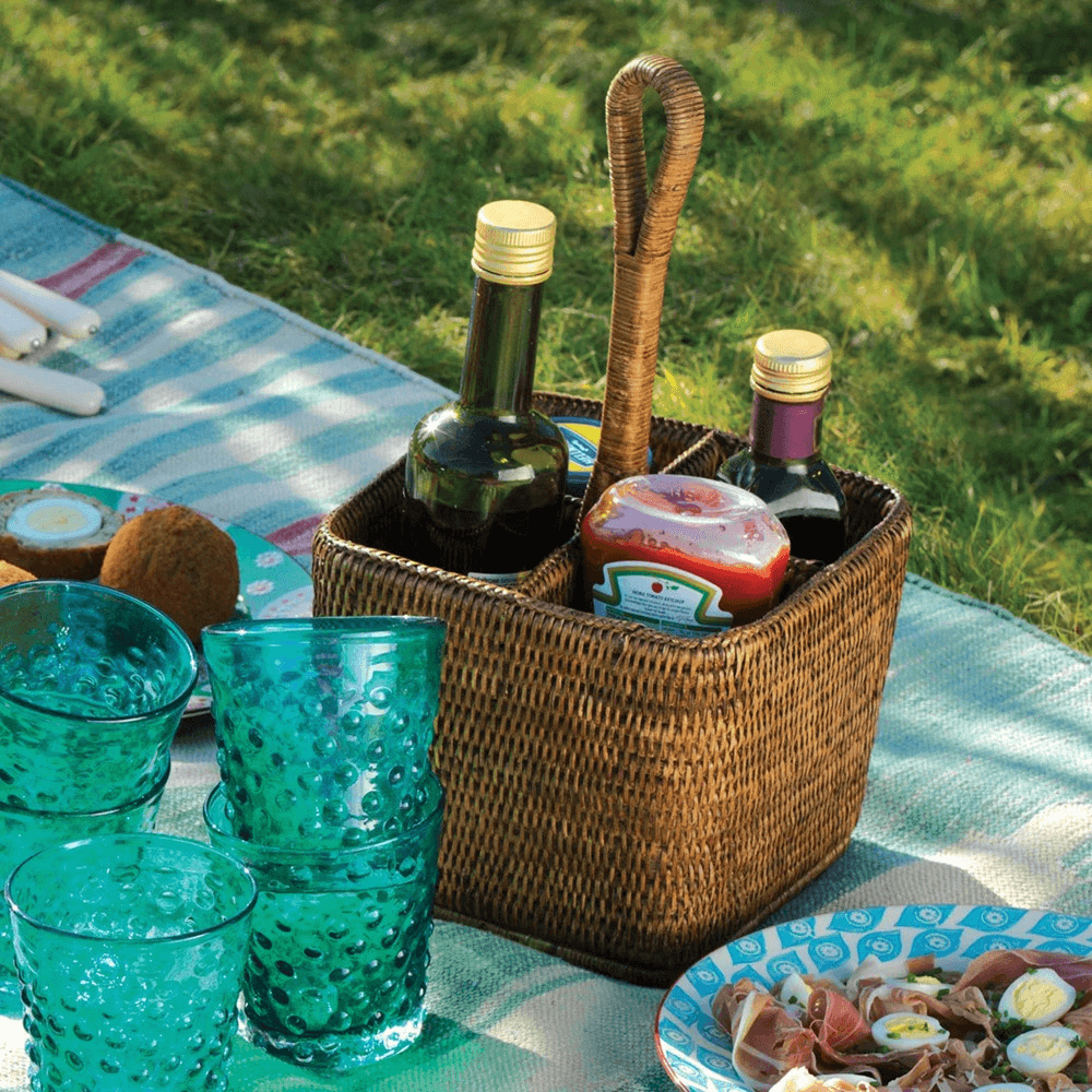 Rattan Deep carry for cutlery, 35cm