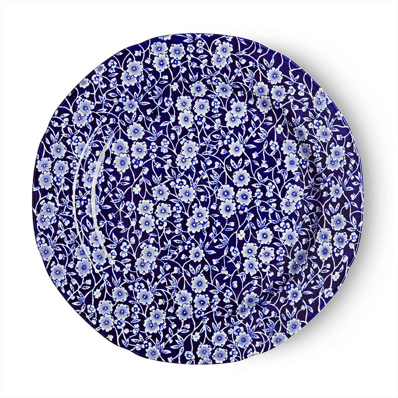 Calico Plate, D26.5cm, Blue