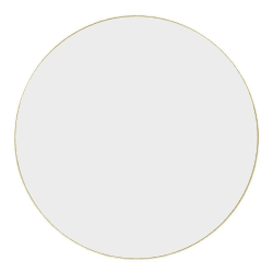 Image showing the Fine Edge Edge Round Mirror, D120cm, Gold product.