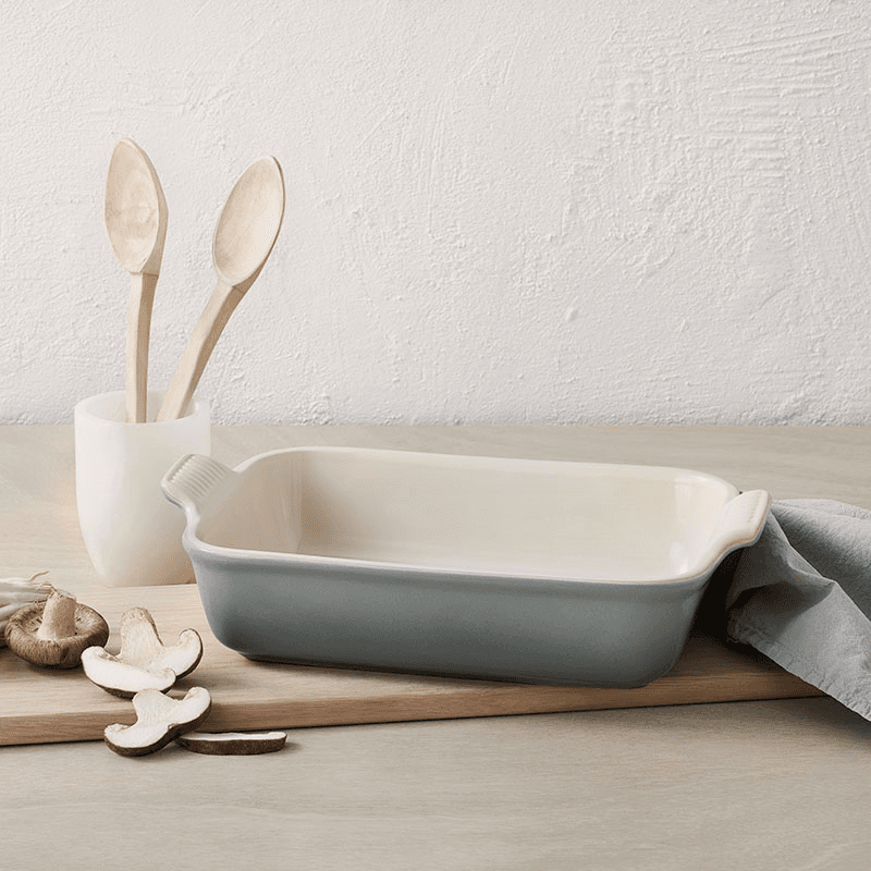 Stoneware Heritage Rectangular Dish, 32cm, Sea Salt