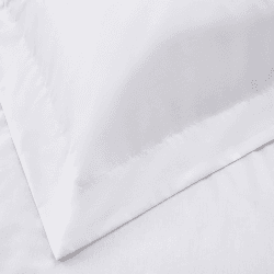 Image showing the Essentials - 200 Thread Count Egyptian Cotton Double duvet cover, W200 x L200cm, White product.