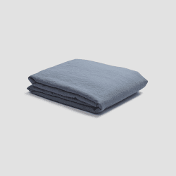 Image showing the Flat Sheet, King, Dusk Blue product.
