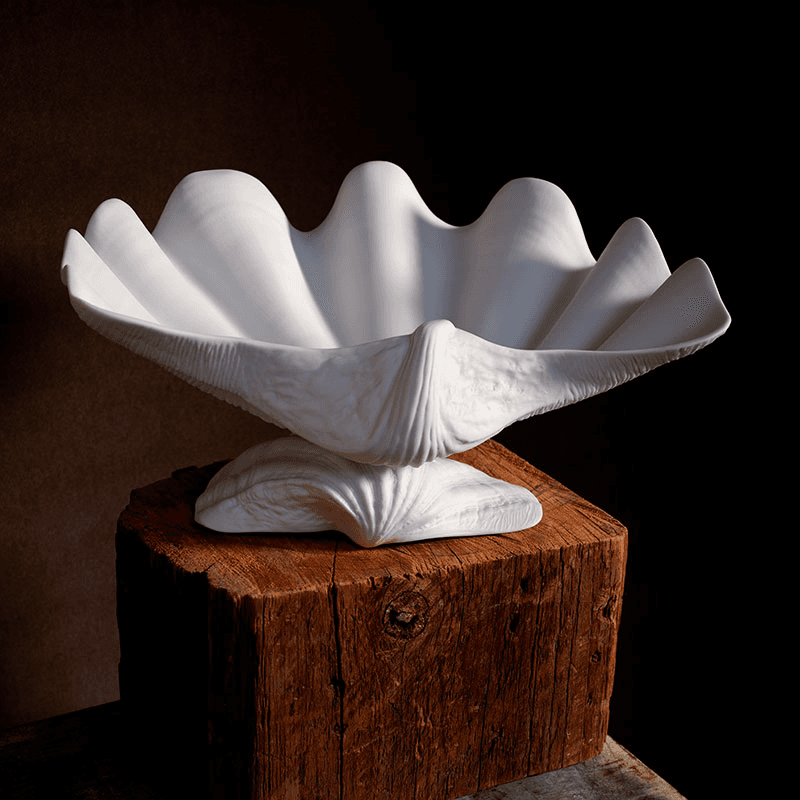Neptune Bowl, L27 x W19cm, White