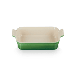 Image showing the Stoneware Heritage Rectangular Dish, 26cm, Bamboo Green product.